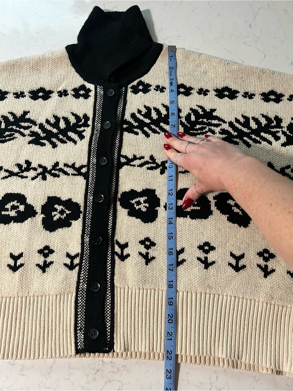 NWT Free People Shelby Cardigan Sweater in Neutral Combo - Picture 12 of 15